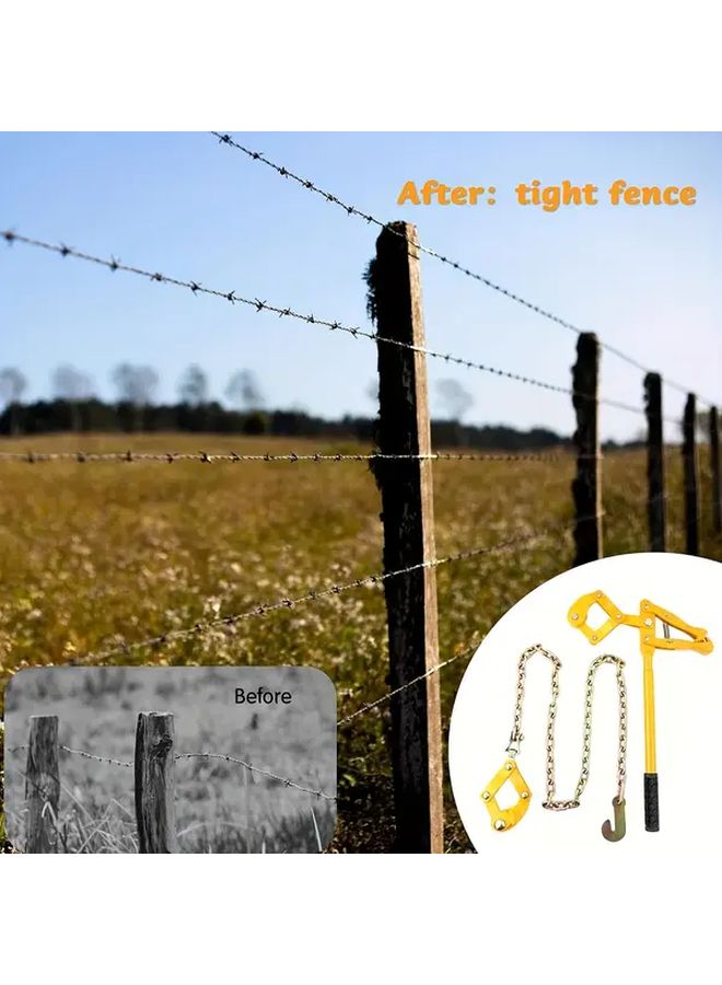 1pc Galvanized Chain Link Fence Repair Tool Manual Tensioner For Farm Agricultural Fencing - Image 4